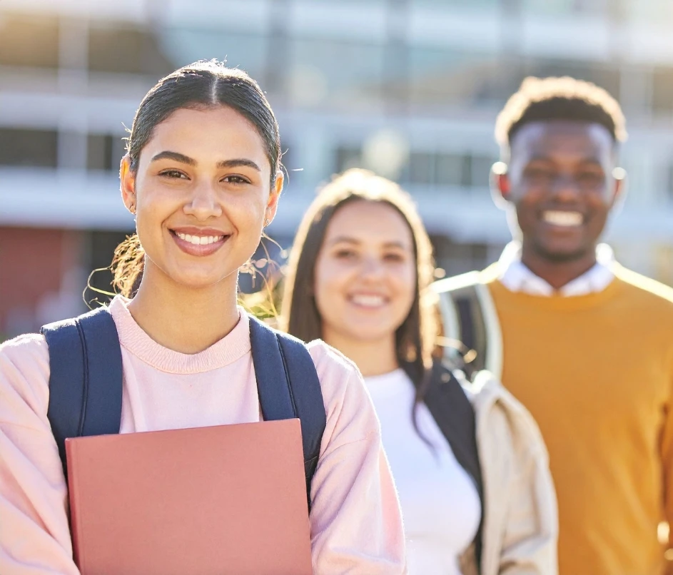 Prospective student receiving admission support