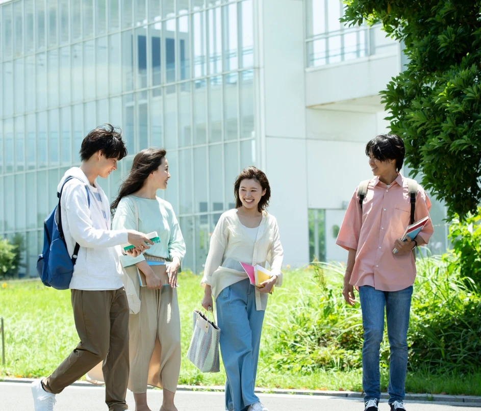 Student reviewing university program information